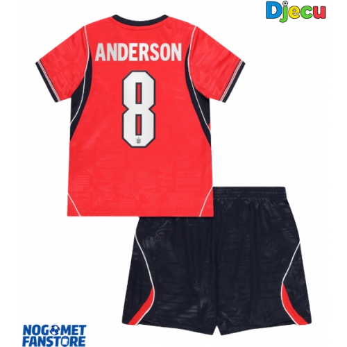 Engleska Elliot Anderson #8 Gostujuci Dres za djecu SP 2026 Kratak Rukav (+ Kratke hlače)